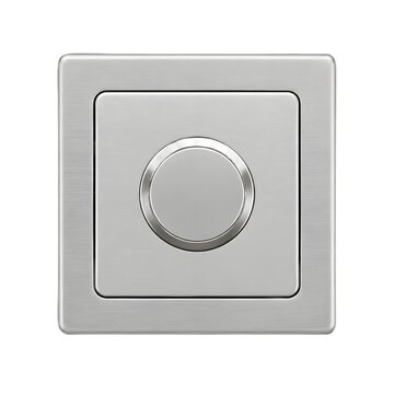 Intercom Push Button Module With Plain Surface Generic Metal Housing And Clean Communication Hardware Design