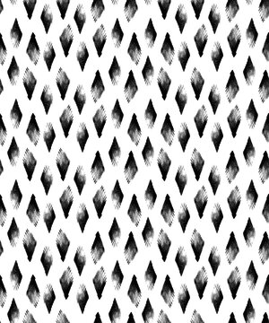  geometric diamond shaped black and white colour print pattern background 