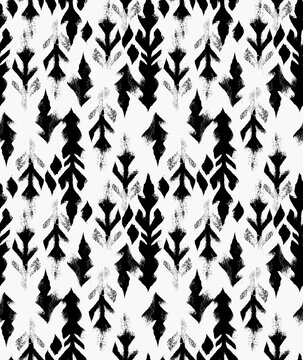 black and white abstract seamless print pattern 