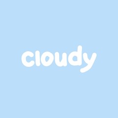 Fototapeta premium Cloudy Hand Lettering Sticker Design