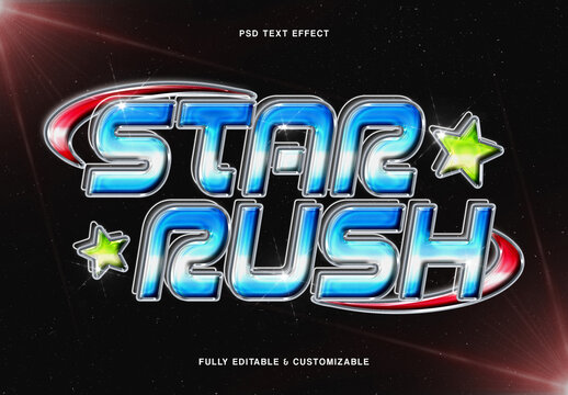 Y2K Chrome Text Effect