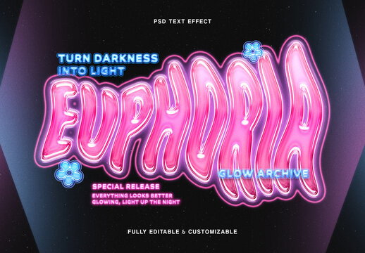 Neon Glow Text Effect