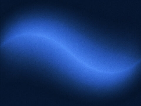 Dark blue grainy abstract gradient background texture with a soft glowing wave shape across the center glow effect wave pattern noise texture digital art ambient ligh
