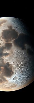 Mercury's full disk from space, with craters and terrain visible, ||planetary science, space exploration