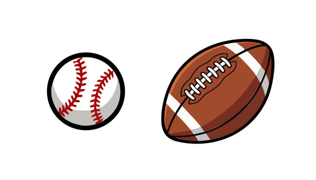 american football ball isolated