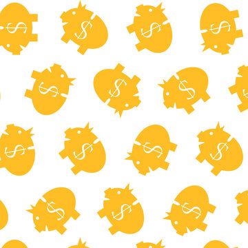 Piggy bank pattern color