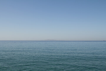 Fototapeta premium Greek horizon over the calm Mediterranean Sea