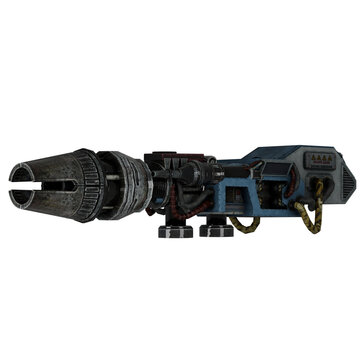 Sci Fi Cannon Futuristic Heavy Weapon Turre