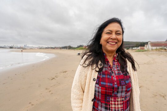 portrait of happy smiling indian woman