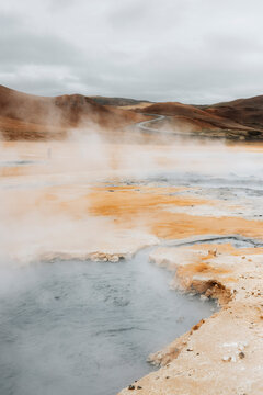 Hot Spring at Hverir Geothermal Area