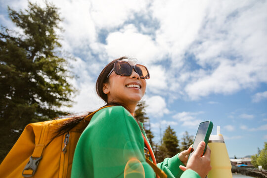 Smiling Phone Backpack Sunny
