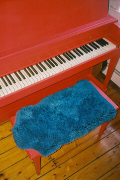 Red Piano Keys  musical instrument Film 