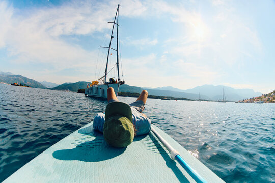 Man enjoying SUP