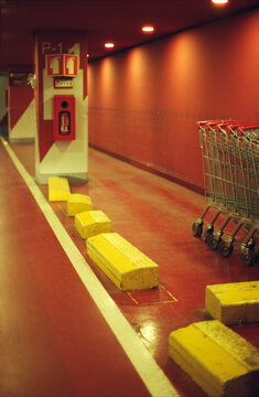 Carts in Underground Parking