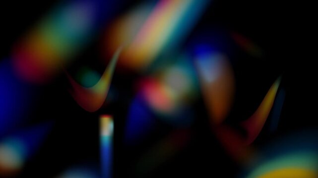 Animated Colorful Light Streaks Bokeh Abstract Background Seamless Loop