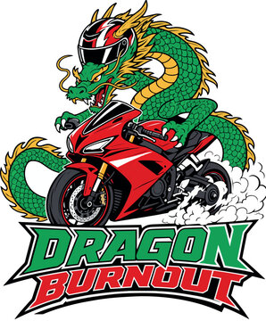 Dragon Runout: Dragon Runout Street Racing Motorcycle Club Logo