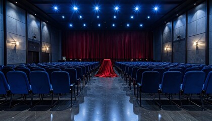 Naklejka premium empty cinema hall
