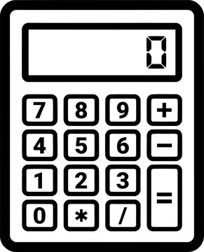 Calculator math accounting icon