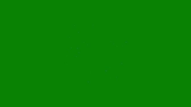 White glowing stars blast sparkle effect overlay, twinkling stars animation on green screen background. fairy twinkle animation, shining starlight particles, shimmering glitter dust trails 4k.