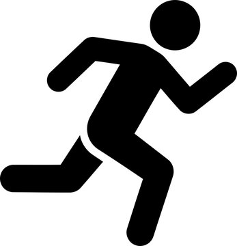 Running man fitness icon