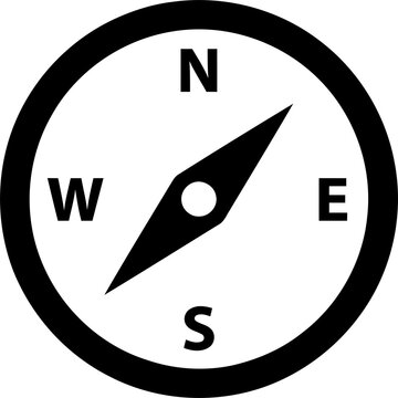 Compass direction navigation icon