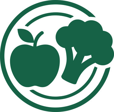 Healthy food green diet icon