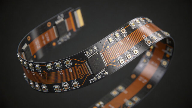 Flexible Circuit Board with LED Components