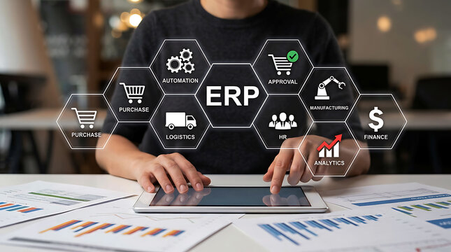 ERP enterprise resource planning software automation management system business