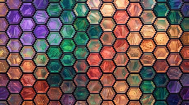 Vibrant Cyberpunk Stained Glass Mosaic Backgrounds Set in Magenta Pink and Neon Cyan Blue Geometric Patterns