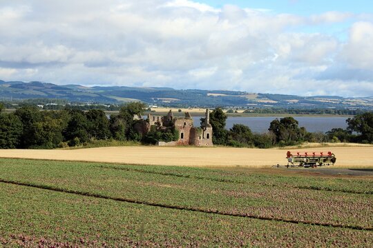 The Firth of Tay and Ballinbriech Castle, Fife.