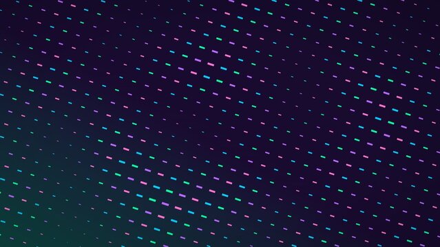 Abstract pattern of diagonal colorful rectangles creating structured grid background for modern design projects.