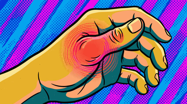 Hand experiencing pain during World Arthritis Day celebration  