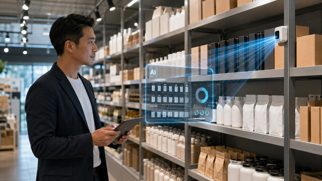 Retail manager using artificial intelligence for inventory optimization