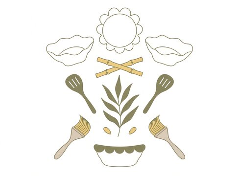 Natural household materials for minimalist eco conscious sustainable living concept