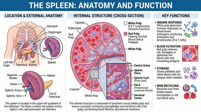Spleen of a human