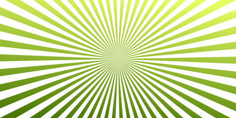 Fototapeta premium Vibrant yellow and olive sunbeam rays background, bold spokes streaming from the middle, abstract vibrant vector graphic for wallpaper, cover and backdrop.