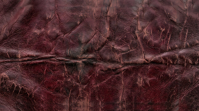 Dark brown leather surface with visible natural texture and visible grain detail
