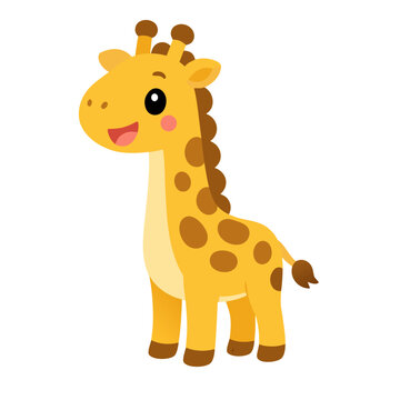 cute giraffe vector illustration