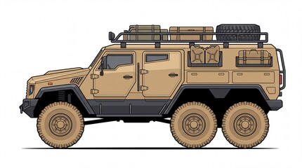 Obraz premium Vector Illustration of Vehicle