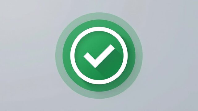 Add User Profile Icon Transforming into Green Checkmark Success Icon Animation on Minimalist Background