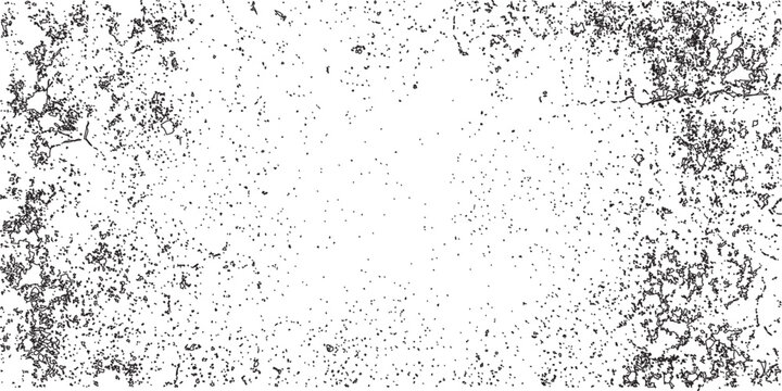 Grunge distressed texture overlay, black and white grainy background with rough surface details