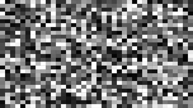 Pixel censored with mosaic pattern animation. Animated Loopable abstract mosaic blur censored.   Changing dynamic pixels blink motion for prohibition. Geometric mosaic background. 