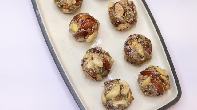 Gond and dry fruit mixed laddoo or laddu