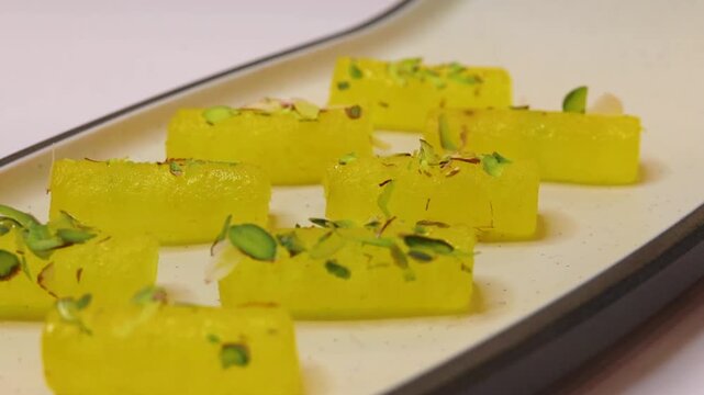 Petha is a translucent soft candy from the Indian subcontinent made from ash gourd or white pumpkin