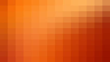 Digital pixel grid mosaic background featuring warm orange and amber gradient tones for modern website headers, technological displays, and abstract artistic compositions with square patterns. © Sumon Ahmed