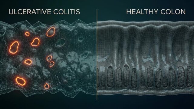 Ulcerative Colitis Colon Comparison Visuals