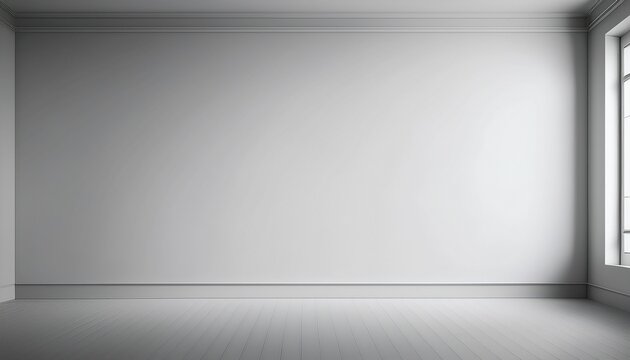 Empty White Corner Wall On White Background