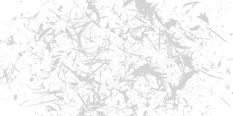 Obraz premium Abstract grey splatters and lines on white background suggesting chaos and texture for design elements