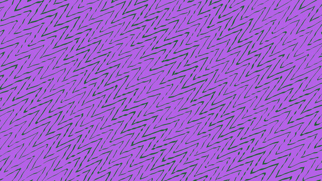 Purple and green diagonal zig zag line pattern for creative textile design