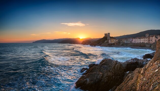 Tramonto A San Vincenzo Dalla Costa Degli Etruschi